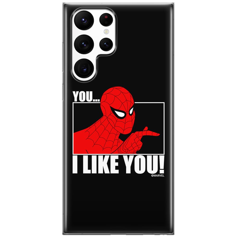 ERT GROUP mobile phone case for Samsung S22 ULTRA original and officially Licensed Marvel pattern Spider Man 034 optimally adapted to the shape of the mobile phone, case made of TPU