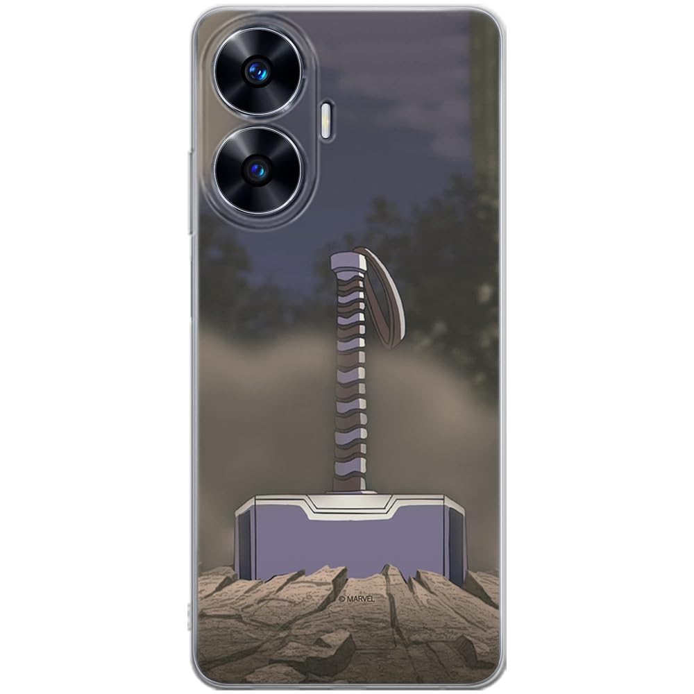 ERT GROUP mobile phone case for Realme C55 original and officially Licensed Marvel pattern Thor 002 optimally adapted to the shape of the mobile phone, case made of TPU