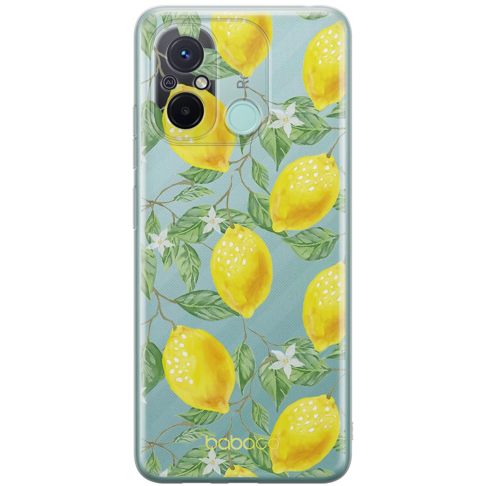 Babaco ERT GROUP mobile phone case for Xiaomi REDMI 12C/ REDMI 11A original and officially Licensed pattern Fruits 002 optimally adapted to the shape of the mobile phone, partially transparent