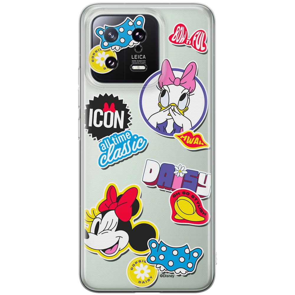 ERT GROUP mobile phone case for Xiaomi 13 original and officially Licensed Disney pattern Minnie 067 optimally adapted to the shape of the mobile phone, partially transparent
