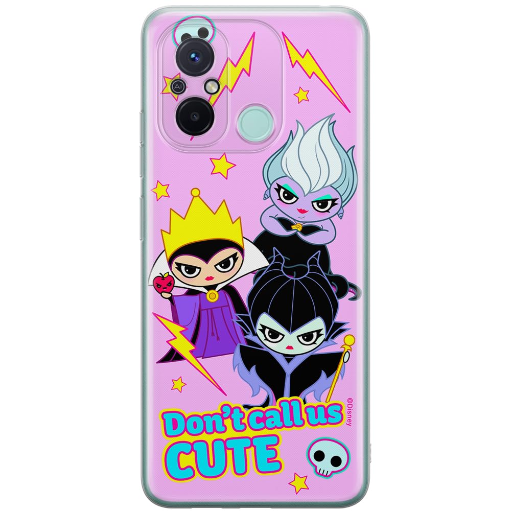 ERT GROUP mobile phone case for Xiaomi REDMI 12C/ REDMI 11A original and officially Licensed Disney pattern Disney Villains 003 optimally adapted to the shape of the mobile phone, case made of TPU