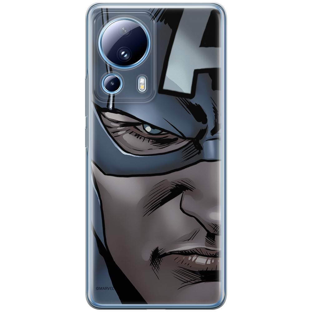 ERT GROUP mobile phone case for Xiaomi 13 LITE/CIVI 2 original and officially Licensed Marvel pattern Capitan America 020 optimally adapted to the shape of the mobile phone, case made of TPU