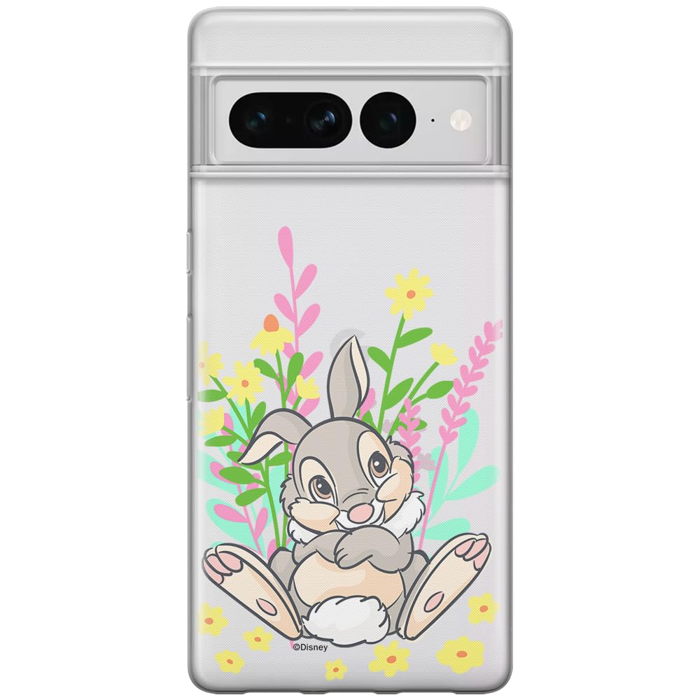 ERT GROUP mobile phone case for Google PIXEL 7 PRO original and officially Licensed Disney pattern Thumper 004 optimally adapted to the shape of the mobile phone, partially transparent