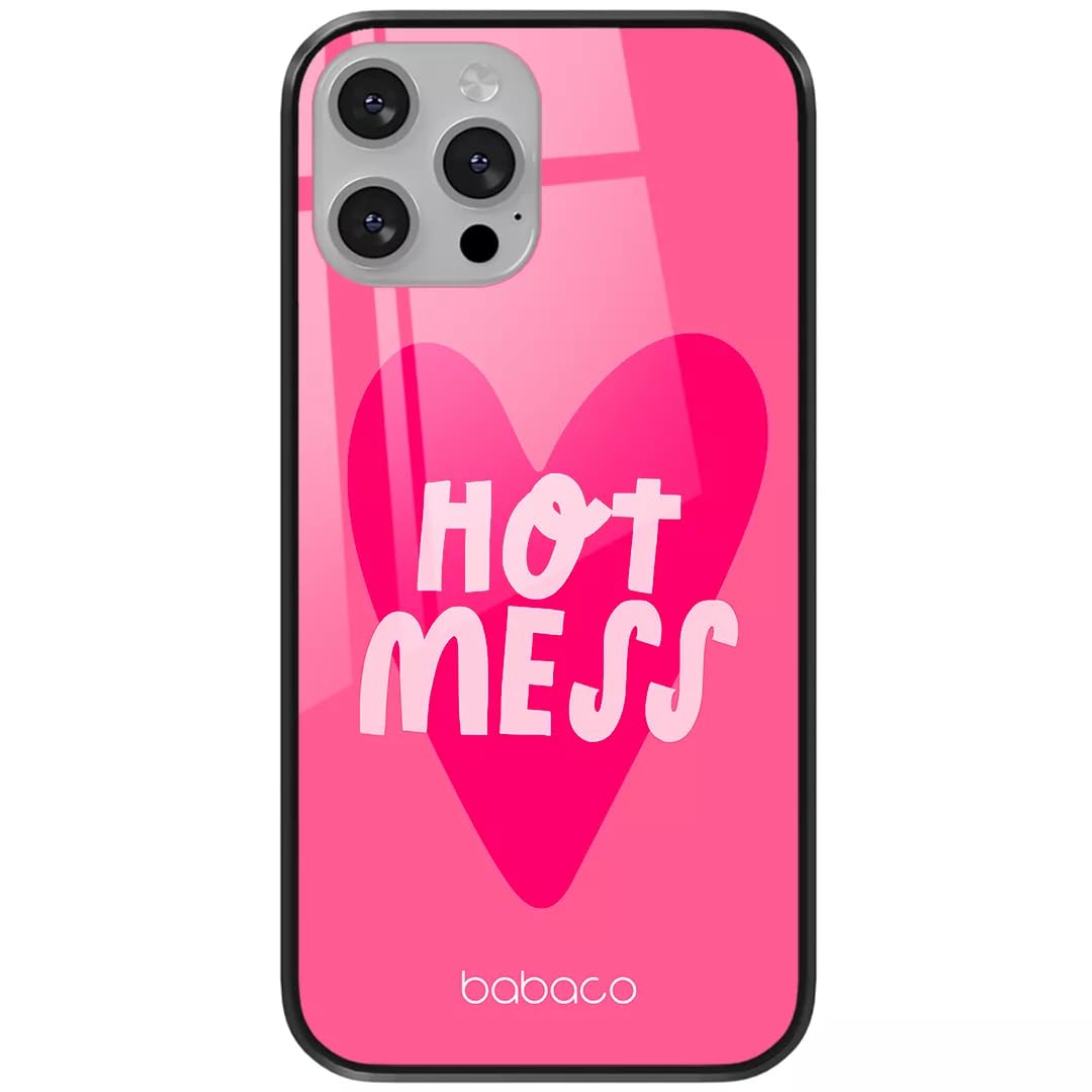 Babaco ERT GROUP mobile phone case for Apple Iphone 13 PRO MAX original and officially Licensed pattern Hot Mess 001 made of hardened glass, optimally adapted to the mobile phone, protective cover