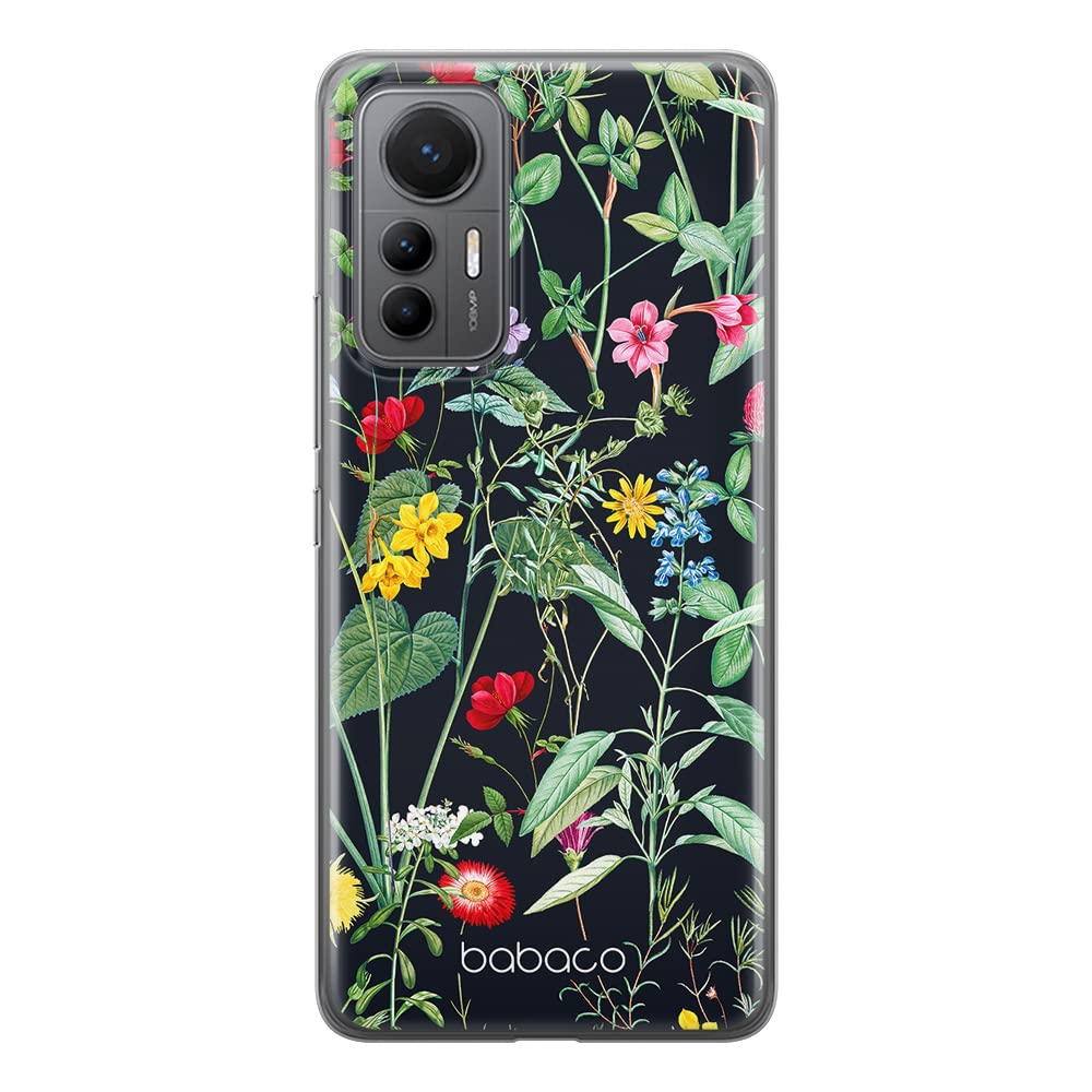 Babaco ERT GROUP mobile phone case for Xiaomi MI 12 LITE original and officially Licensed pattern Flowers 041 optimally adapted to the shape of the mobile phone, case made of TPU