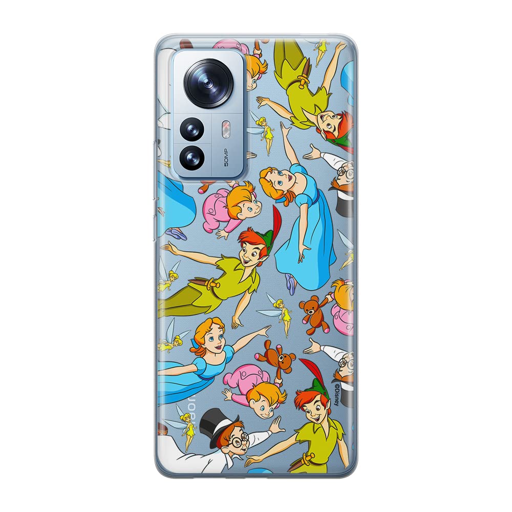 ERT GROUP mobile phone case for Xiaomi 12 PRO original and officially Licensed Disney pattern Peter Pan 002 optimally adapted to the shape of the mobile phone, partially transparent