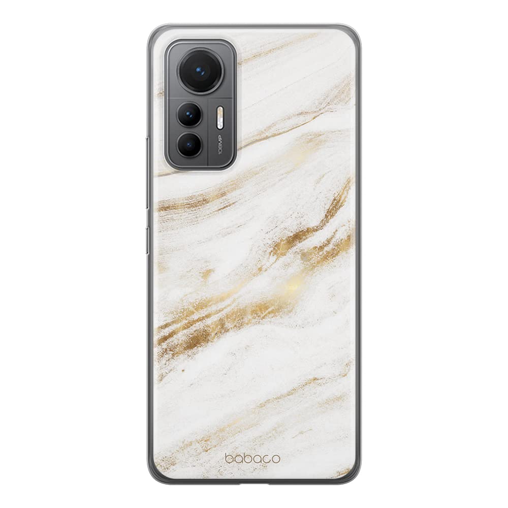 Babaco ERT GROUP mobile phone case for Xiaomi MI 12 LITE original and officially Licensed pattern Marble 013 optimally adapted to the shape of the mobile phone, case made of TPU