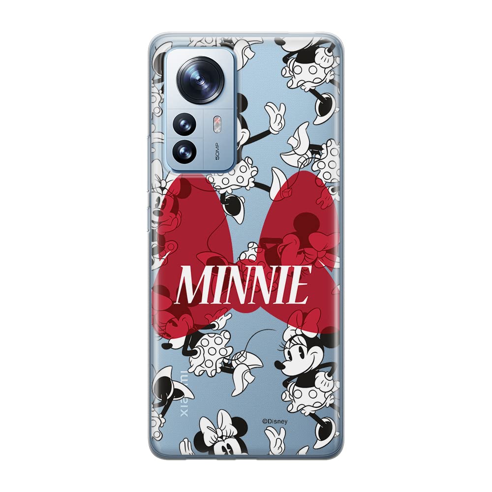 ERT GROUP mobile phone case for Xiaomi 12 PRO original and officially Licensed Disney pattern Minnie 048 optimally adapted to the shape of the mobile phone, partially transparent
