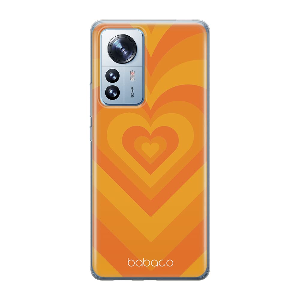 Babaco ERT GROUP mobile phone case for Xiaomi 12 PRO original and officially Licensed pattern Hearts 007 optimally adapted to the shape of the mobile phone, case made of TPU