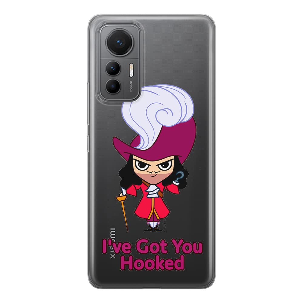 ERT GROUP mobile phone case for Xiaomi MI 12 LITE original and officially Licensed Disney pattern James Hook 001 optimally adapted to the shape of the mobile phone, partially transparent