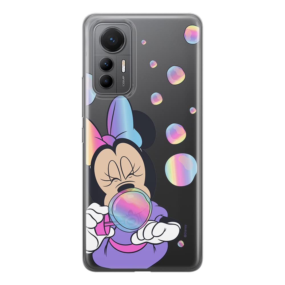 ERT GROUP mobile phone case for Xiaomi MI 12 LITE original and officially Licensed Disney pattern Minnie 052 optimally adapted to the shape of the mobile phone, partially transparent