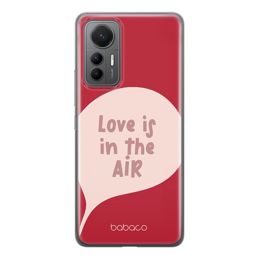 Babaco ERT GROUP mobile phone case for Xiaomi MI 12 LITE original and officially Licensed pattern Love is in the air 001 optimally adapted to the shape of the mobile phone, case made of TPU