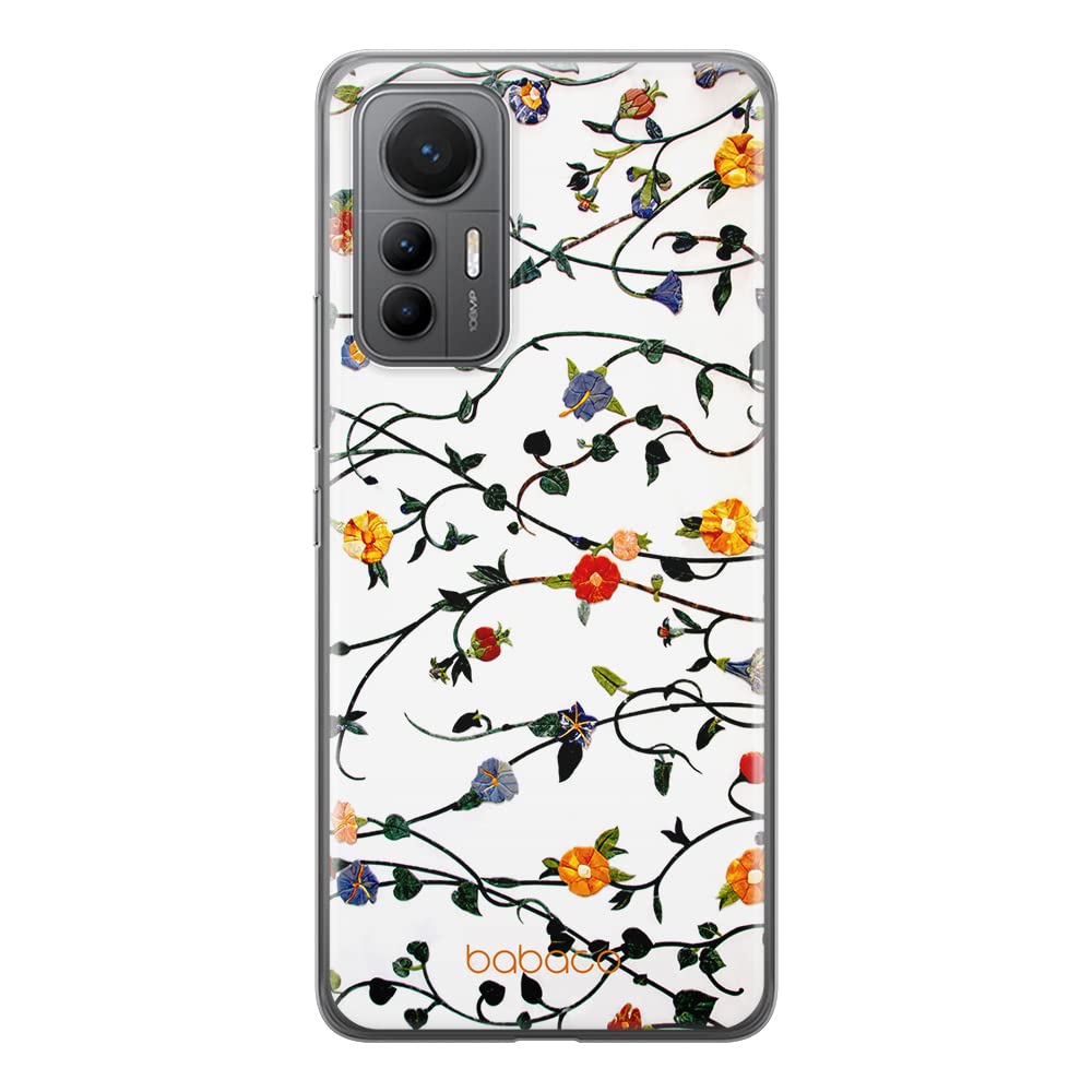 Babaco ERT GROUP mobile phone case for Xiaomi MI 12 LITE original and officially Licensed pattern Flowers 008 optimally adapted to the shape of the mobile phone, case made of TPU