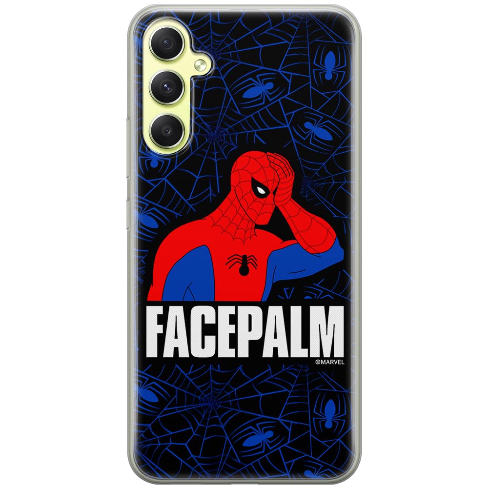ERT GROUP mobile phone case for Samsung A34 5G original and officially Licensed Marvel pattern Spider Man 029 optimally adapted to the shape of the mobile phone, case made of TPU