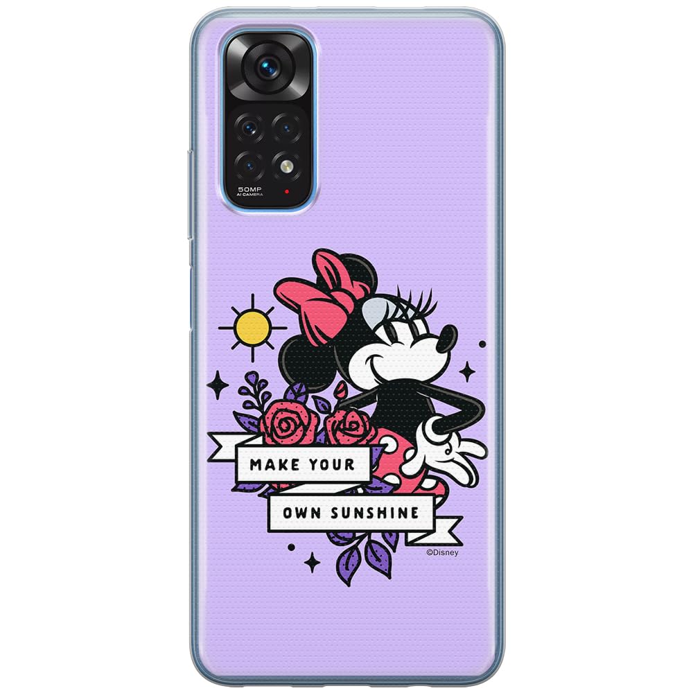 ERT GROUP mobile phone case for Xiaomi REDMI NOTE 11T/ 11S 5G/ POCO M4 PRO 5G original and officially Licensed Disney pattern Minnie 073 adapted to the shape of the mobile phone, case made of TPU