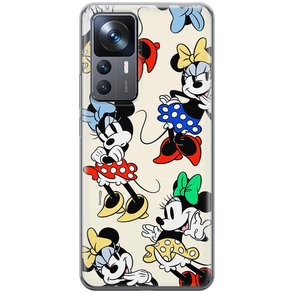 ERT GROUP mobile phone case for Xiaomi 12T/ 12T pro/ K50 Ultra original and officially Licensed Disney pattern Minnie 076 optimally adapted to the shape of the mobile phone, case made of TPU