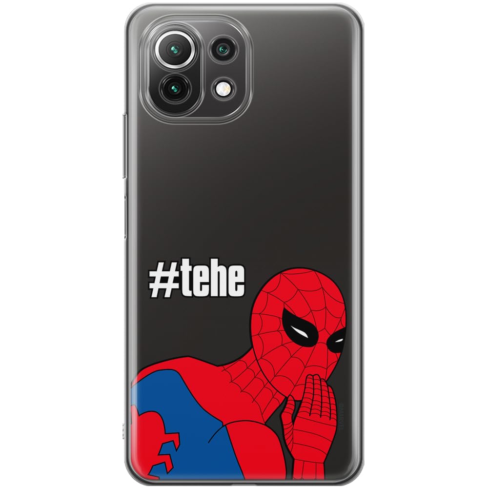 ERT GROUP mobile phone case for Xiaomi 11 LITE 4G / 11 LITE 5G original and officially Licensed Marvel pattern Spider Man 028 optimally adapted to the shape of the mobile phone, partially transparent