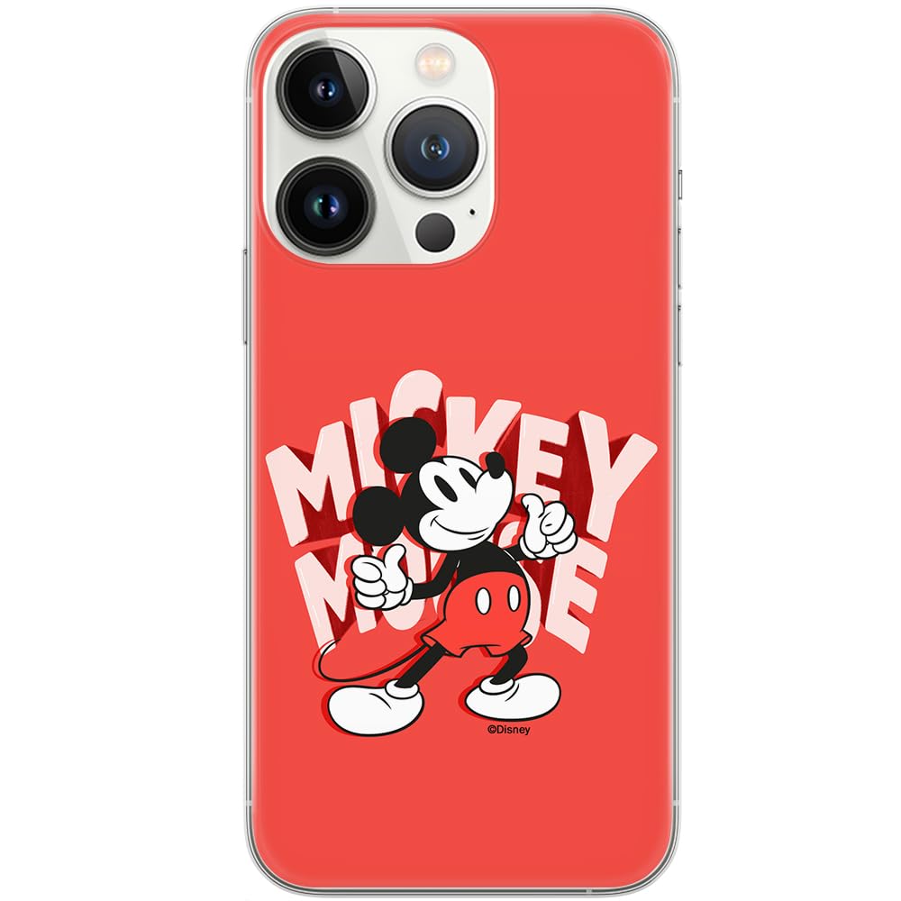 ERT GROUP mobile phone case for Iphone 13 PRO original and officially Licensed Disney pattern Mickey 044 optimally adapted to the shape of the mobile phone, case made of TPU