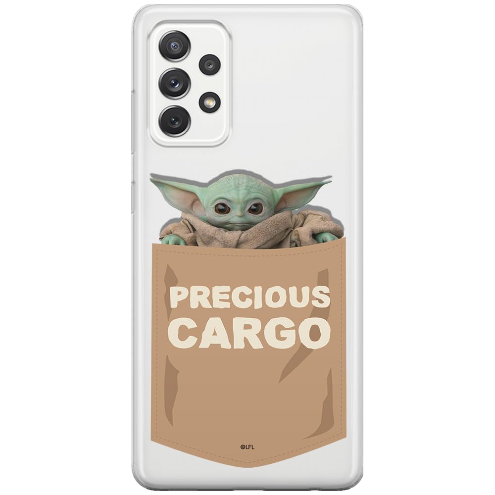 ERT GROUP mobile phone case for Samsung A73 5G original and officially Licensed Star Wars pattern Baby Yoda 030 optimally adapted to the shape of the mobile phone, partially transparent