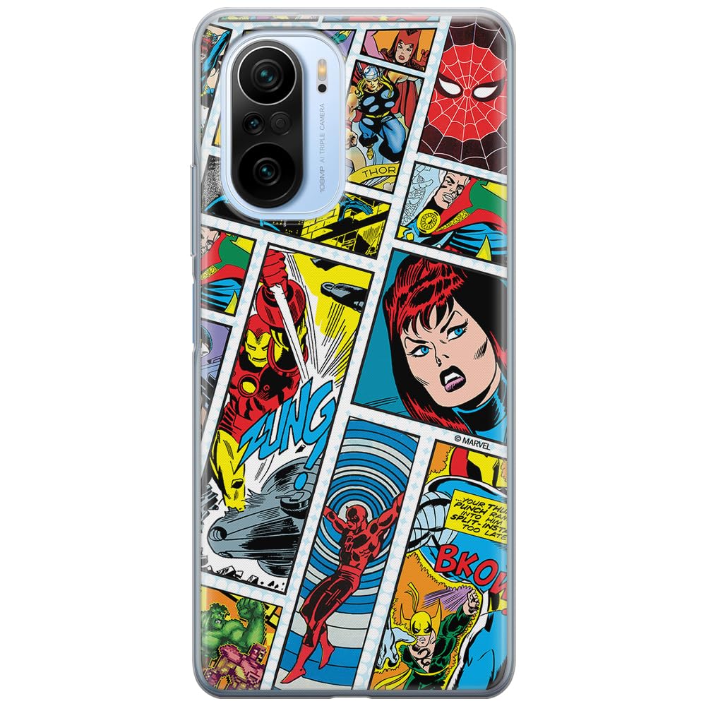 ERT GROUP mobile phone case for Xiaomi MI 11i/ REDMI K40/K40 PRO/POCO F3/ F3 PRO original and officially Licensed Marvel pattern Avengers 034 adapted to the shape of the mobile phone, case made of TPU