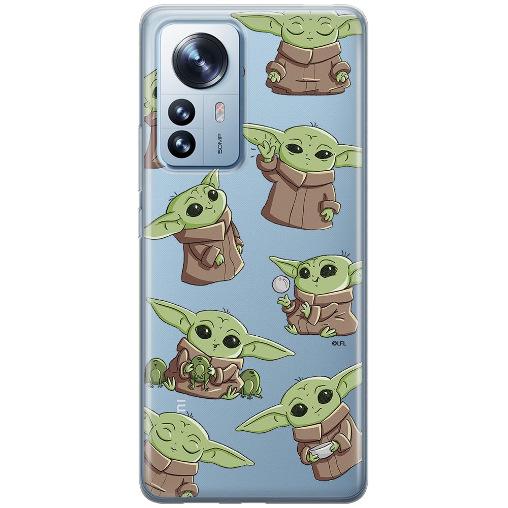 ERT GROUP mobile phone case for Xiaomi 12 PRO original and officially Licensed Star Wars pattern Baby Yoda 029 optimally adapted to the shape of the mobile phone, partially transparent