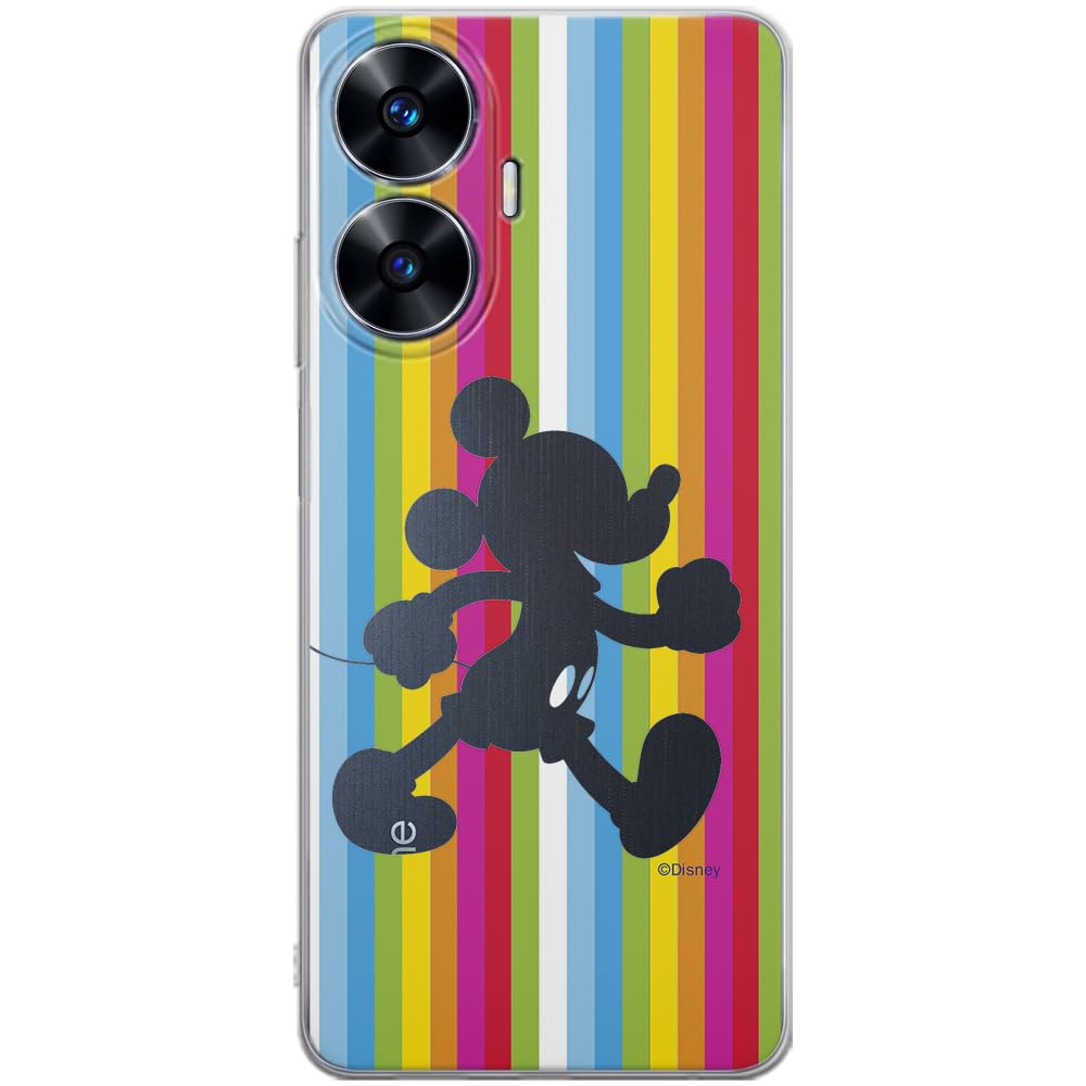 ERT GROUP mobile phone case for Realme C55 original and officially Licensed Disney pattern Mickey 028 optimally adapted to the shape of the mobile phone, partially transparent