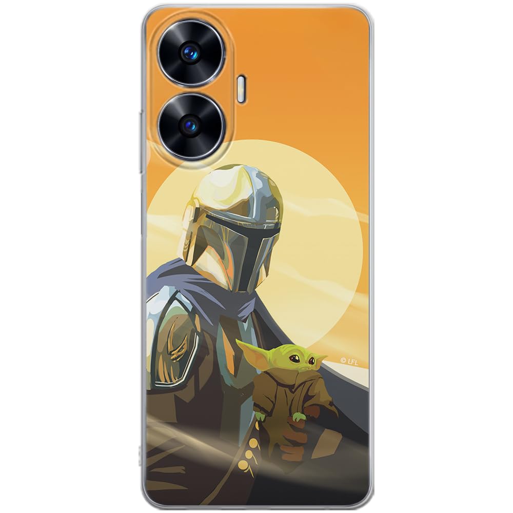 ERT GROUP mobile phone case for Realme C55 original and officially Licensed Star Wars pattern Baby Yoda 020 optimally adapted to the shape of the mobile phone, case made of TPU
