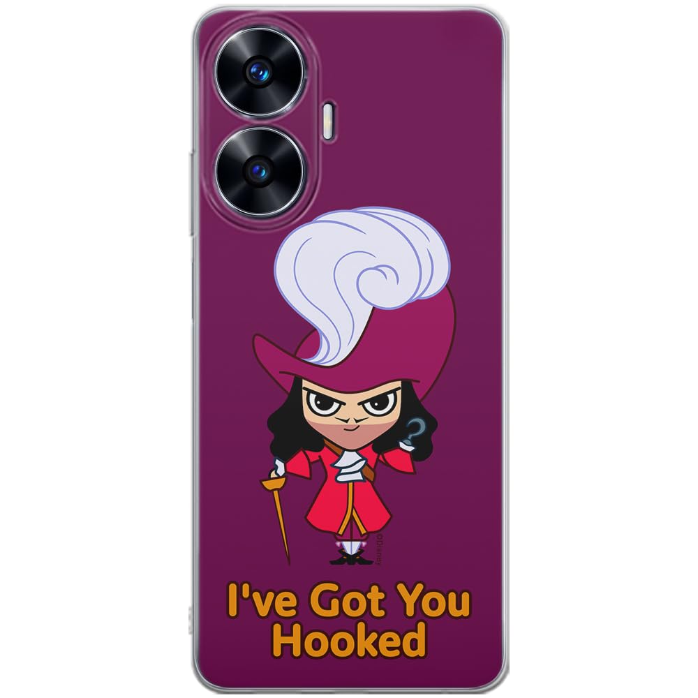 ERT GROUP mobile phone case for Realme C55 original and officially Licensed Disney pattern James Hook 001 optimally adapted to the shape of the mobile phone, case made of TPU