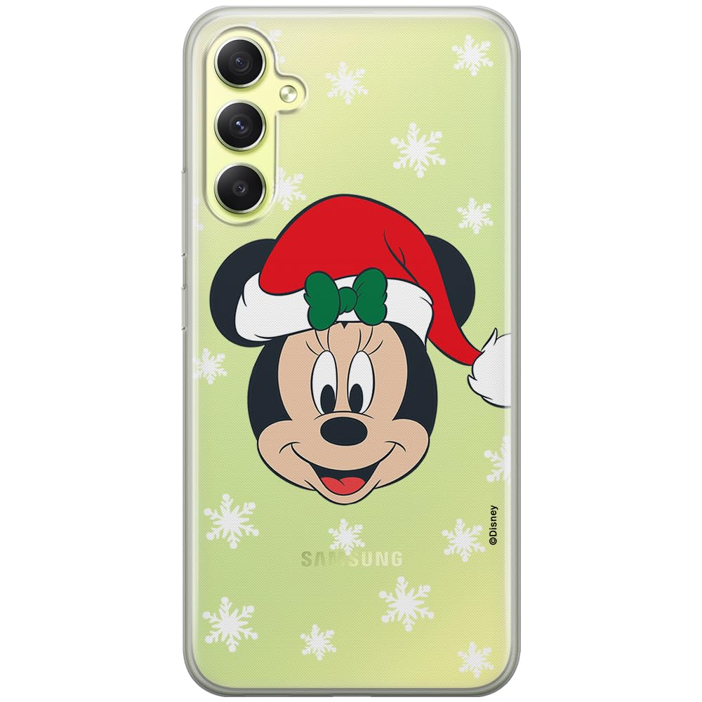 ERT GROUP mobile phone case for Samsung A34 5G original and officially Licensed Disney pattern Minnie 061 optimally adapted to the shape of the mobile phone, partially transparent