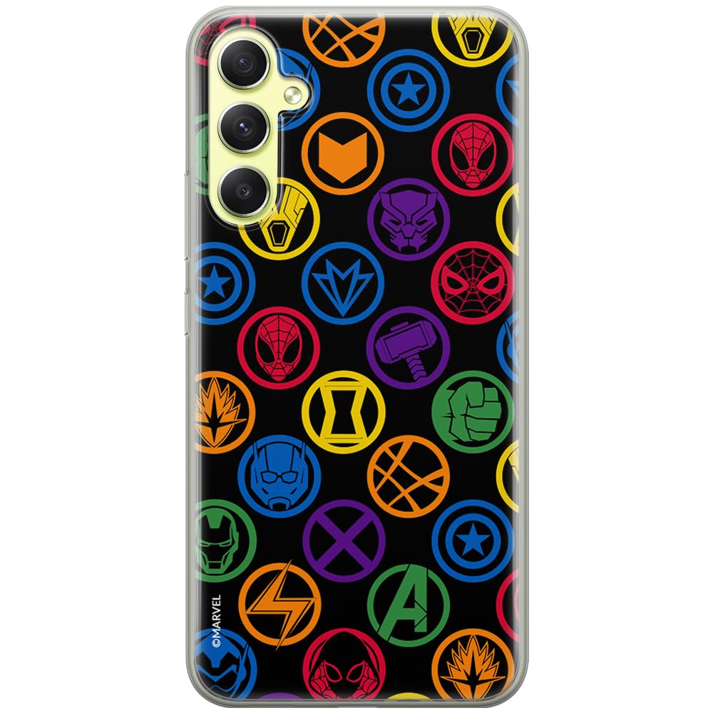 ERT GROUP mobile phone case for Samsung A34 5G original and officially Licensed Marvel pattern Avengers 022 optimally adapted to the shape of the mobile phone, case made of TPU