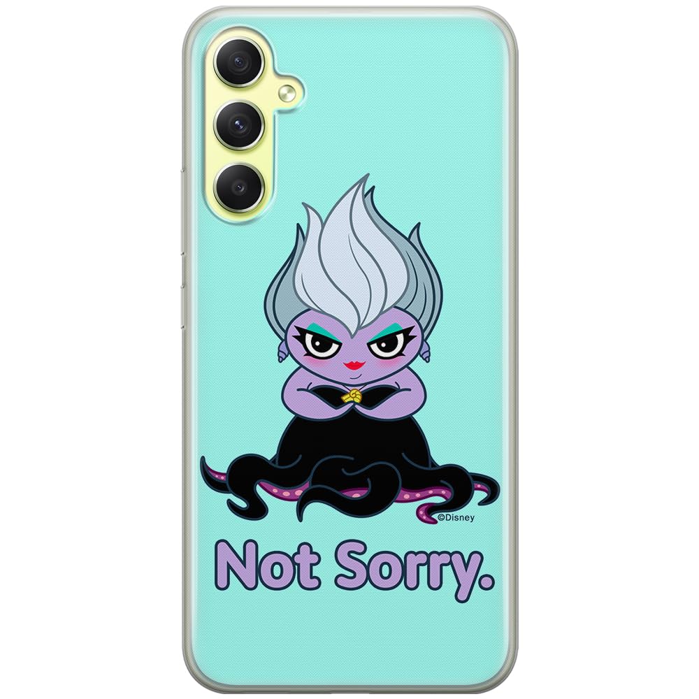 ERT GROUP mobile phone case for Samsung A34 5G original and officially Licensed Disney pattern Ursula 004 optimally adapted to the shape of the mobile phone, case made of TPU