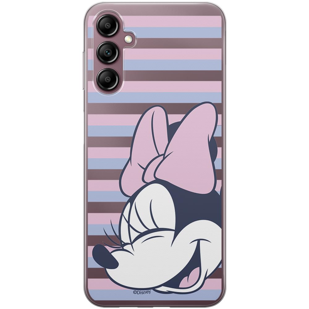 ERT GROUP mobile phone case for Samsung A14 4G/5G original and officially Licensed Disney pattern Minnie 022 optimally adapted to the shape of the mobile phone, partially transparent