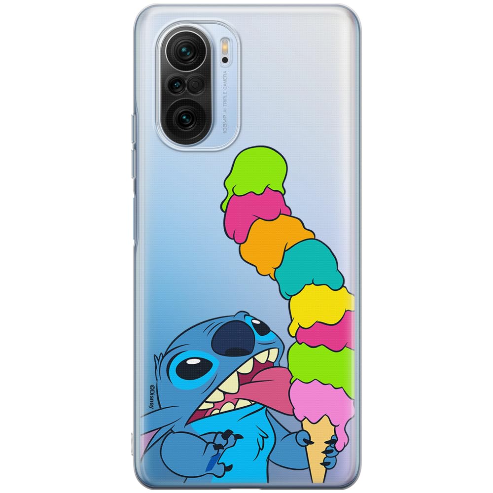 ERT GROUP mobile phone case for Xiaomi MI 11i/ REDMI K40/K40 PRO/POCO F3/ F3 PRO original and officially Licensed Disney pattern Stitch 015, partially transparent