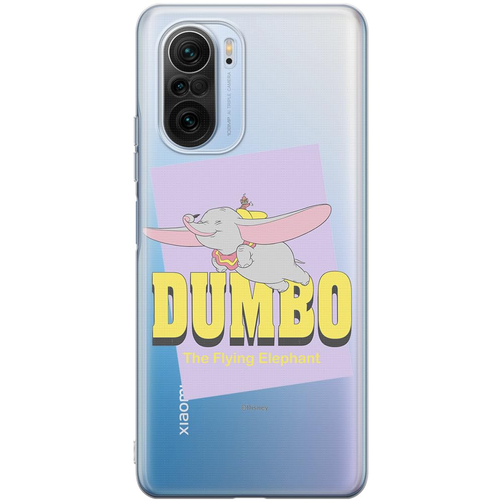 ERT GROUP mobile phone case for Xiaomi MI 11i/ REDMI K40/K40 PRO/POCO F3/ F3 PRO original and officially Licensed Disney pattern Dumbo 005, partially transparent