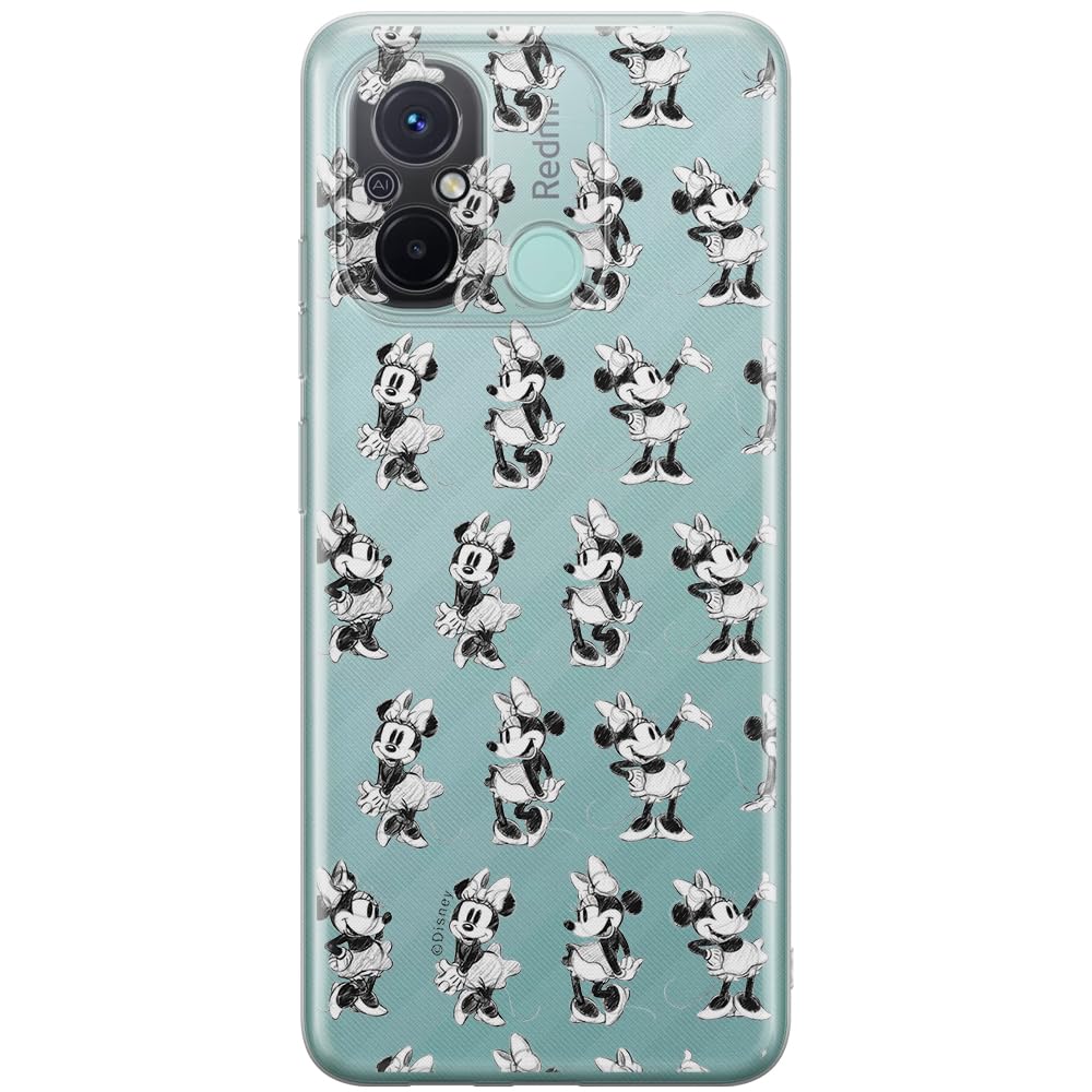 ERT GROUP mobile phone case for Xiaomi REDMI 12C/ REDMI 11A original and officially Licensed Disney pattern Minnie 018 optimally adapted to the shape of the mobile phone, partially transparent