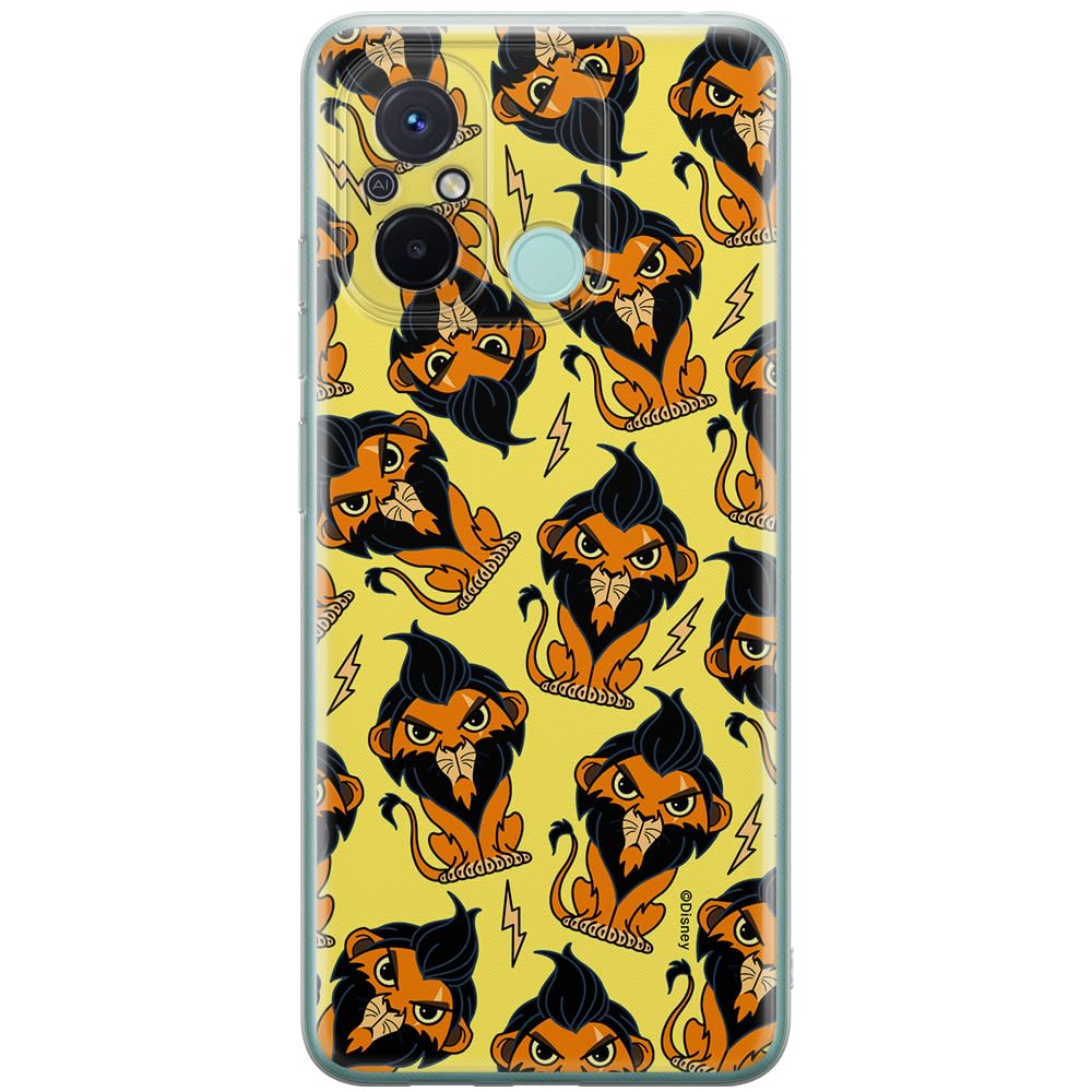 ERT GROUP mobile phone case for Xiaomi REDMI 12C/ REDMI 11A original and officially Licensed Disney pattern Scar 002 optimally adapted to the shape of the mobile phone, case made of TPU