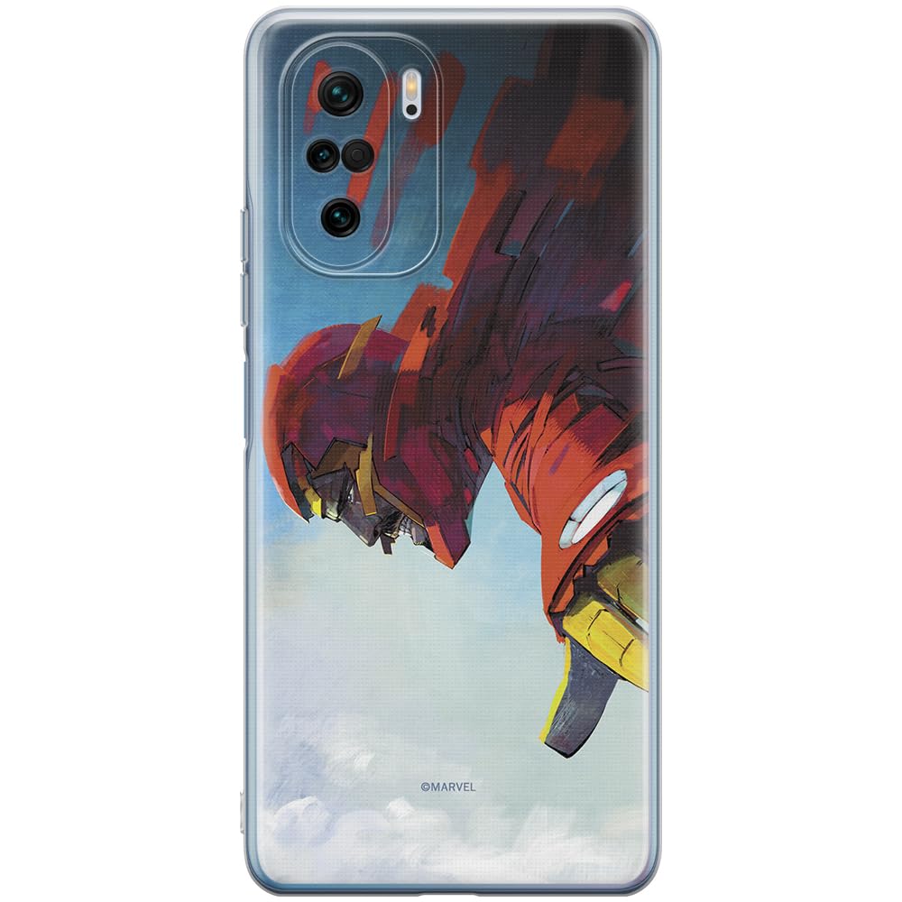 ERT GROUP mobile phone case for Xiaomi MI 11i/ REDMI K40/K40 PRO/POCO F3/ F3 PRO original and officially Licensed Marvel pattern Iron Man 015 adapted to the shape of the mobile phone, case made of TPU