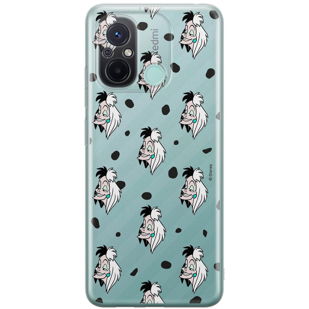 ERT GROUP mobile phone case for Xiaomi REDMI 12C/ REDMI 11A original and officially Licensed Disney pattern Cruella 005 optimally adapted to the shape of the mobile phone, partially transparent