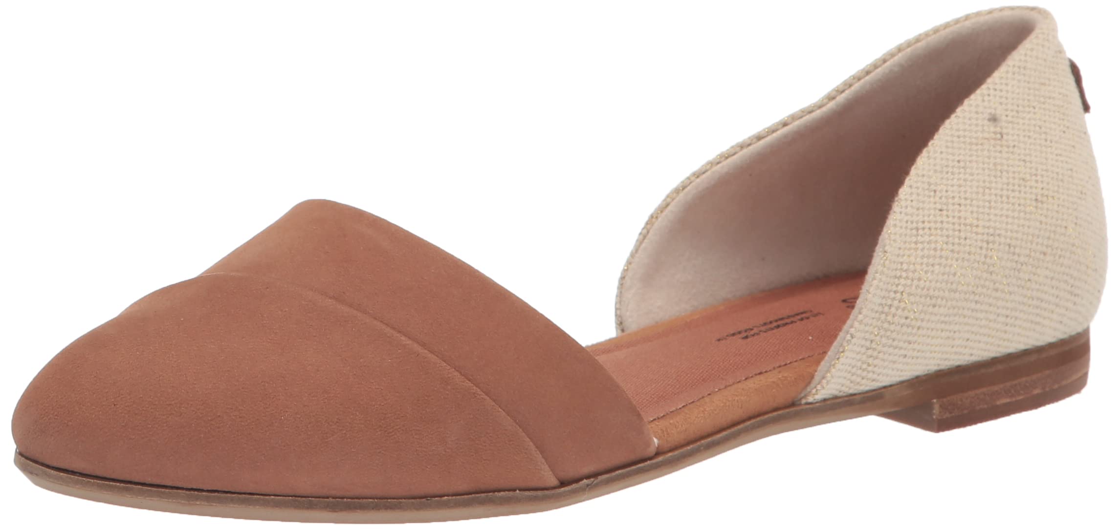 TOMS Women's Jutti Dorsay Ballet Flat, Brown Sugar, 3.5 UK
