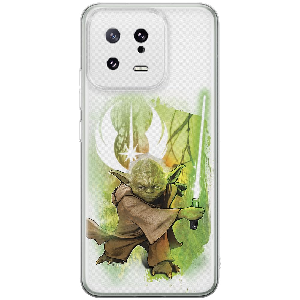 ERT GROUP mobile phone case for Xiaomi 13 original and officially Licensed Star Wars pattern Yoda 005 optimally adapted to the shape of the mobile phone, case made of TPU