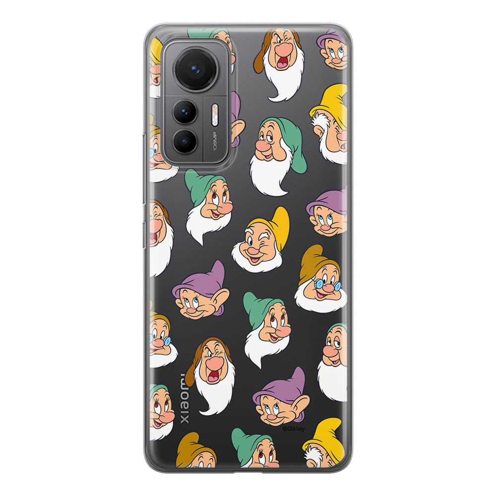 ERT GROUP mobile phone case for Xiaomi MI 12 LITE original and officially Licensed Disney pattern Snow White and the Seven Dwarfs 015 adapted to the shape of the mobile phone, partially transparent