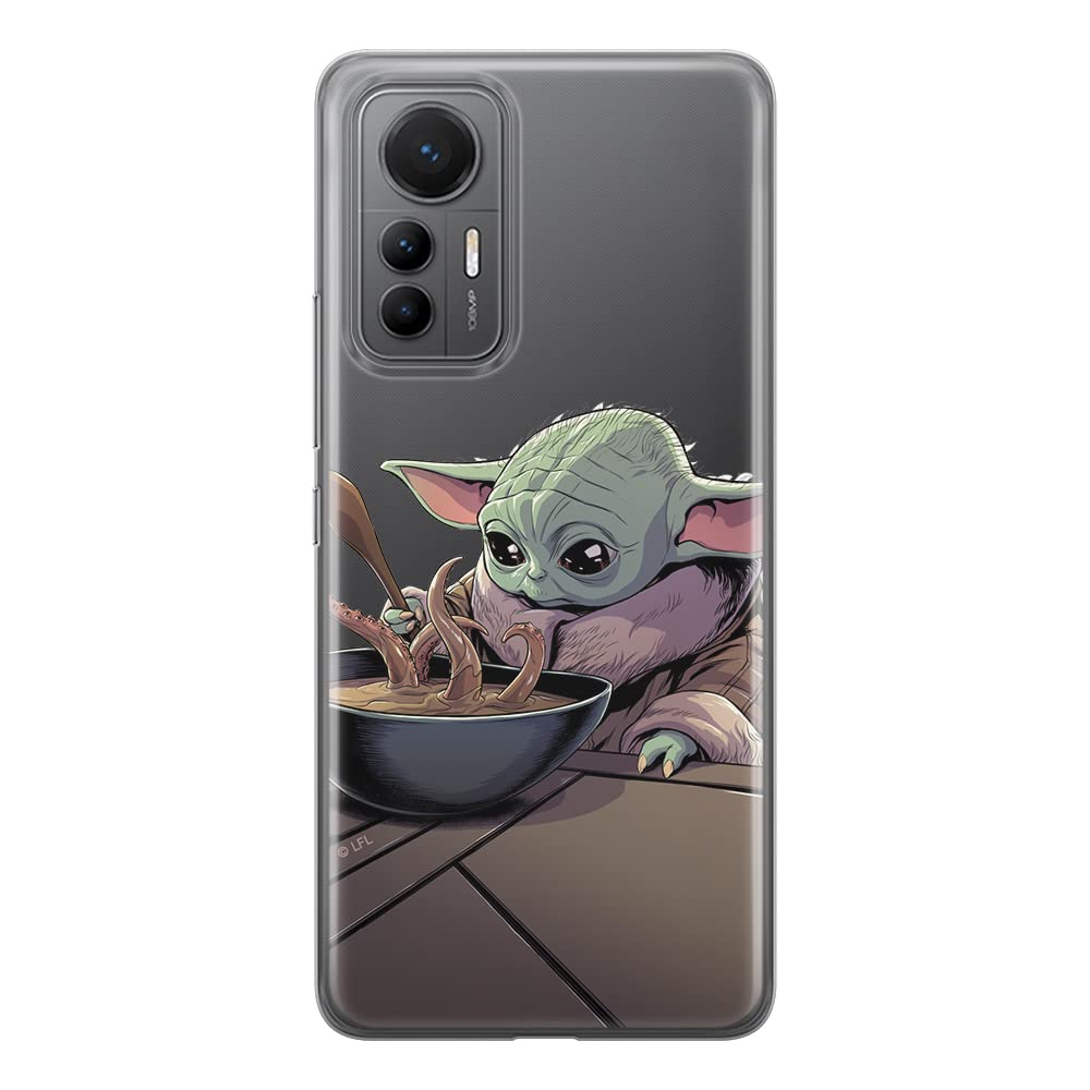 ERT GROUP mobile phone case for Xiaomi MI 12 LITE original and officially Licensed Star Wars pattern Baby Yoda 027 optimally adapted to the shape of the mobile phone, partially transparent