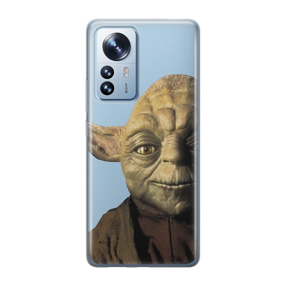 ERT GROUP mobile phone case for Xiaomi 12 PRO original and officially Licensed Star Wars pattern Yoda 004 optimally adapted to the shape of the mobile phone, partially transparent