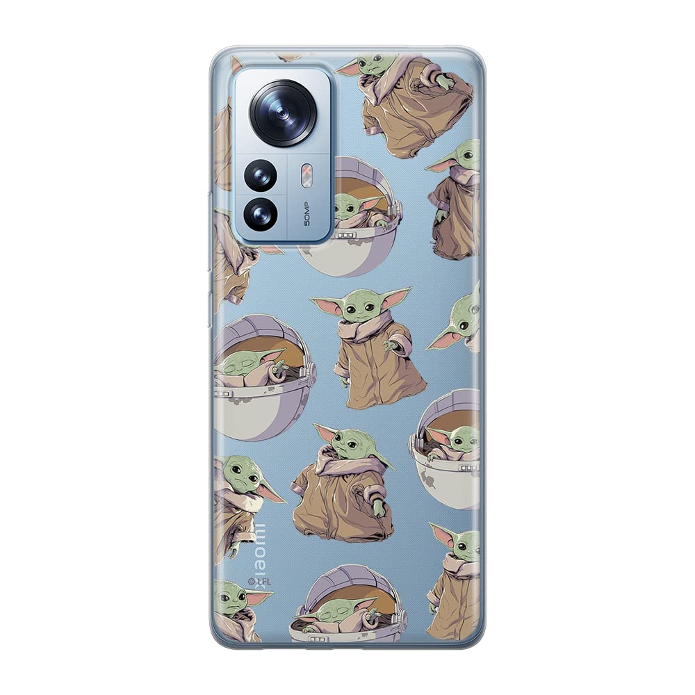 ERT GROUP mobile phone case for Xiaomi 12 / 12X original and officially Licensed Star Wars pattern Baby Yoda 028 optimally adapted to the shape of the mobile phone, partially transparent