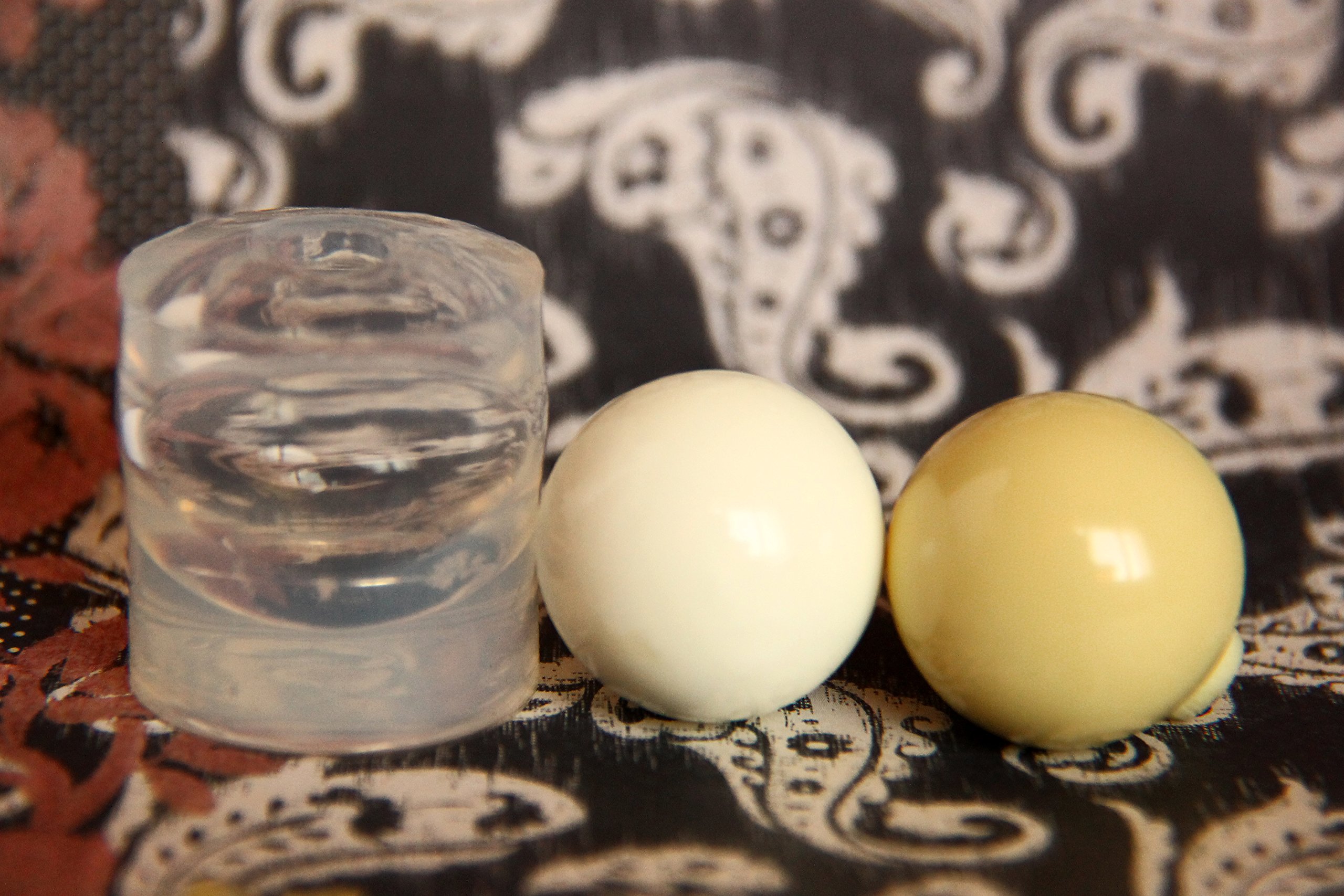 Clear Silicone Sphere Mold for Resin Ball for Jewellery DIY. HQ Transparent vacumed Silicone. (30mm)