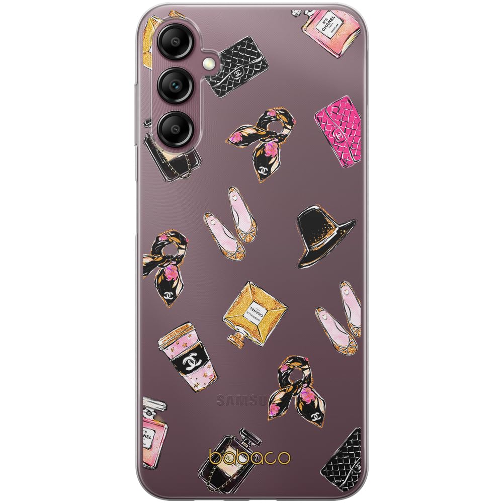 Babaco ERT GROUP mobile phone case for Samsung A14 4G/5G original and officially Licensed pattern Fashion 002 optimally adapted to the shape of the mobile phone, partially transparent