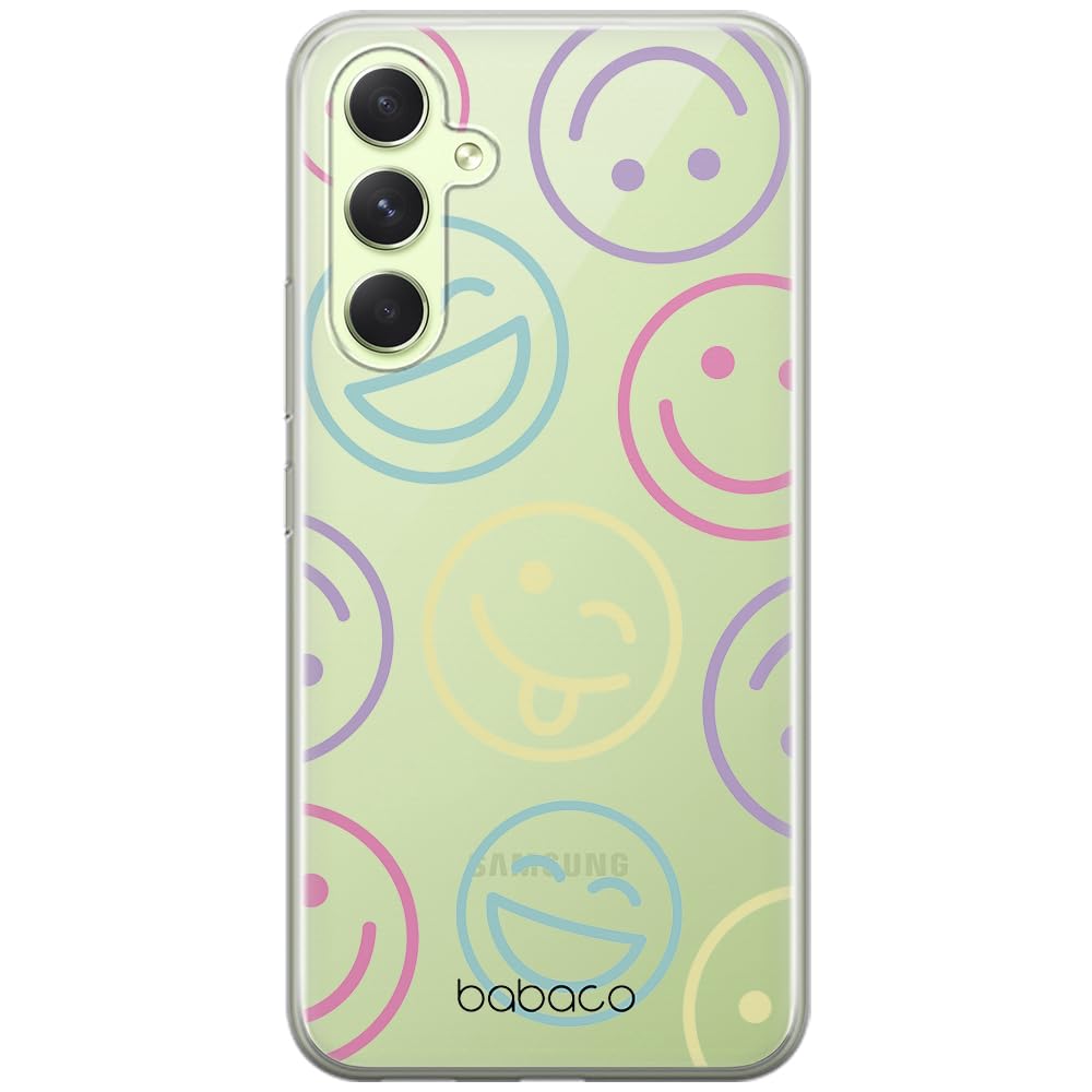 Babaco ERT GROUP mobile phone case for Samsung A54 5G original and officially Licensed pattern Positive vibes 002 optimally adapted to the shape of the mobile phone, partially transparent
