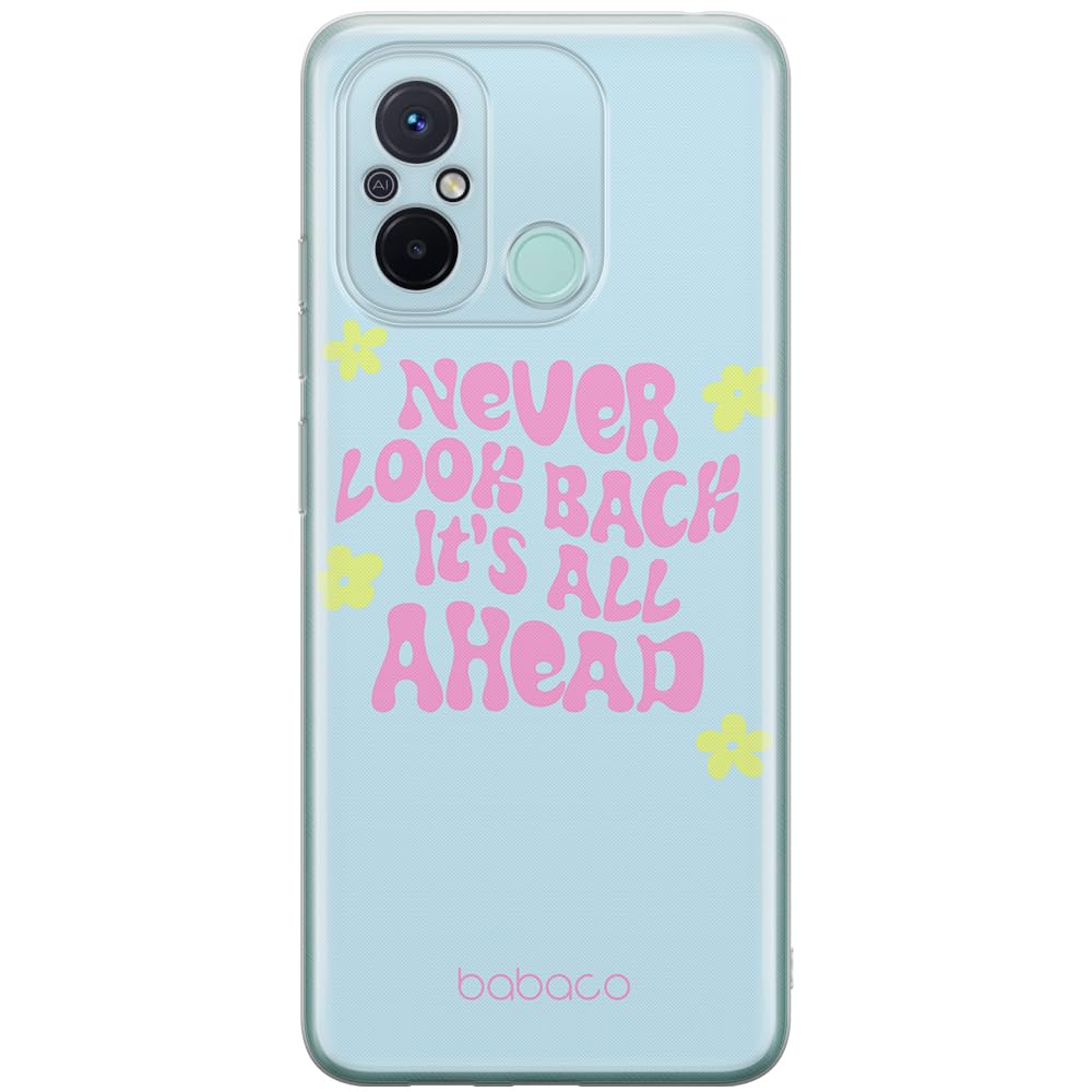Babaco ERT GROUP mobile phone case for Xiaomi REDMI 12C/ REDMI 11A original and officially Licensed pattern Never look back 005 optimally adapted to the shape of the mobile phone, case made of TPU