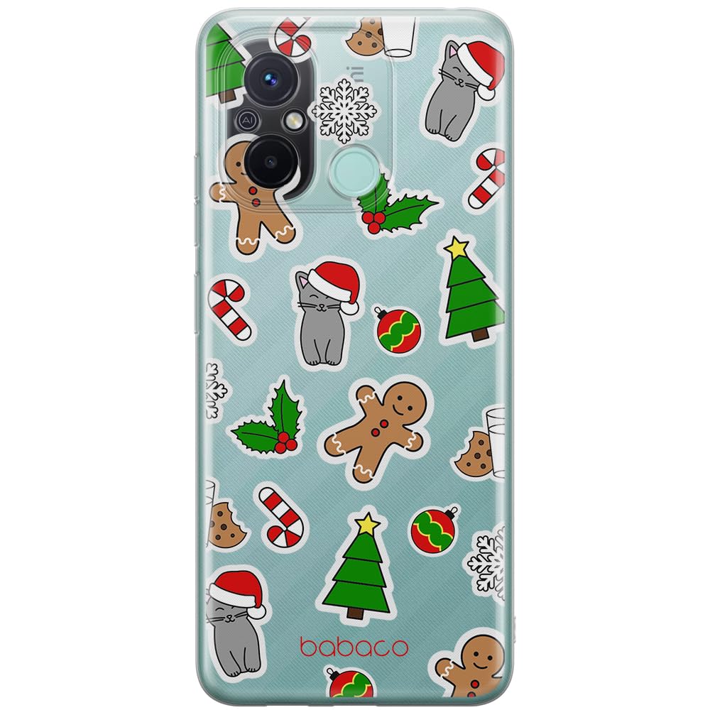 Babaco ERT GROUP mobile phone case for Xiaomi REDMI 12C/ REDMI 11A original and officially Licensed pattern Winter 006 optimally adapted to the shape of the mobile phone, partially transparent