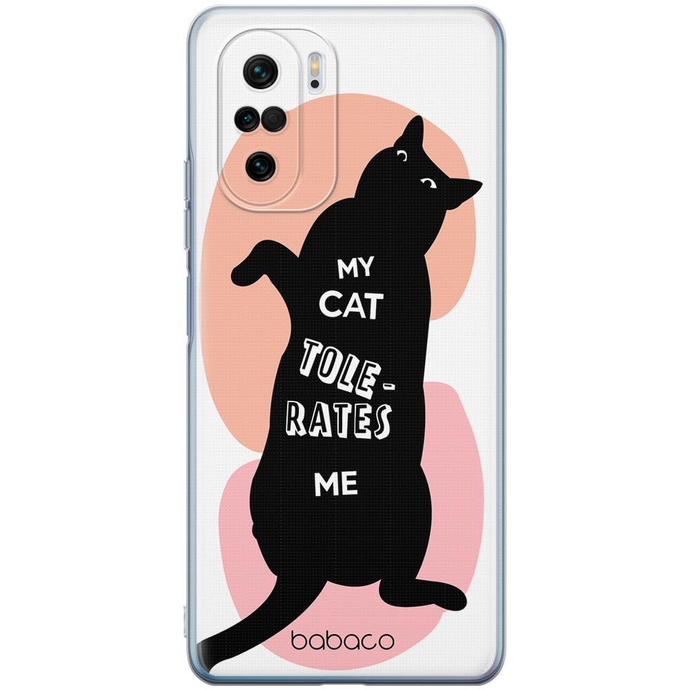 Babaco ERT GROUP mobile phone case for Xiaomi MI 11i/ REDMI K40/K40 PRO/POCO F3/ F3 PRO original and officially Licensed pattern Cats 003 adapted to the shape of the mobile phone, case made of TPU